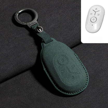 Alcantara Suede Key Fob Cover for Geely E2 / EX2