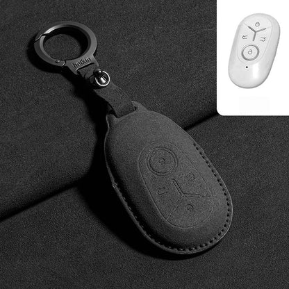 Alcantara Suede Key Fob Cover for Geely E2 / EX2