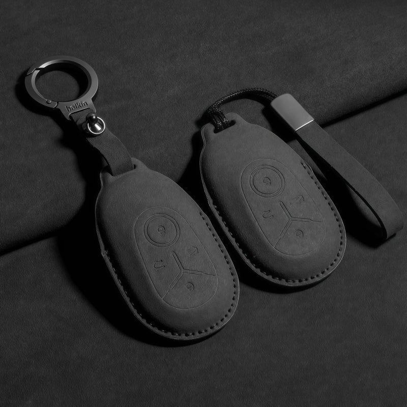 Alcantara Suede Key Fob Cover for Geely E2 / EX2