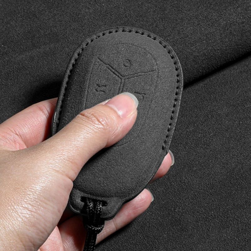 Alcantara Suede Key Fob Cover for Geely E2 / EX2