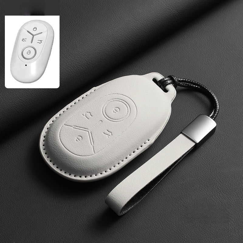 Top-Grain Leather Key Fob Case for Geely E2 / EX2