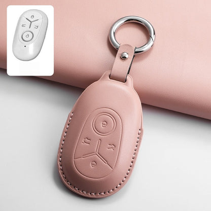 Top-Grain Leather Key Fob Case for Geely E2 / EX2