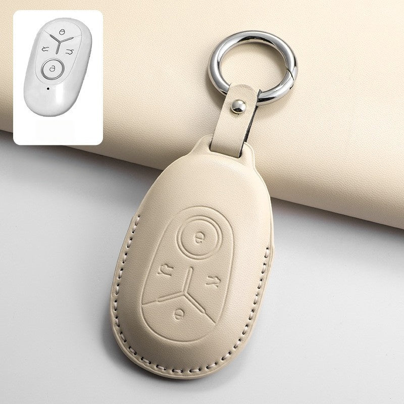 Top-Grain Leather Key Fob Case for Geely E2 / EX2