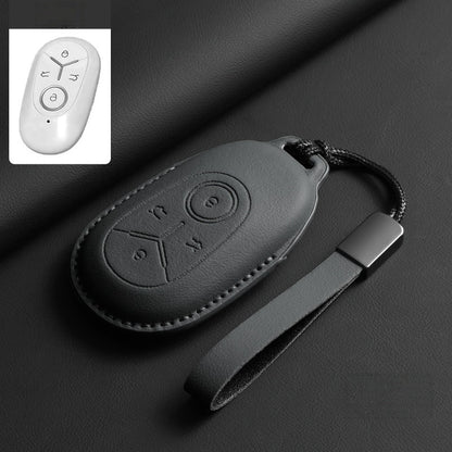 Top-Grain Leather Key Fob Case for Geely E2 / EX2