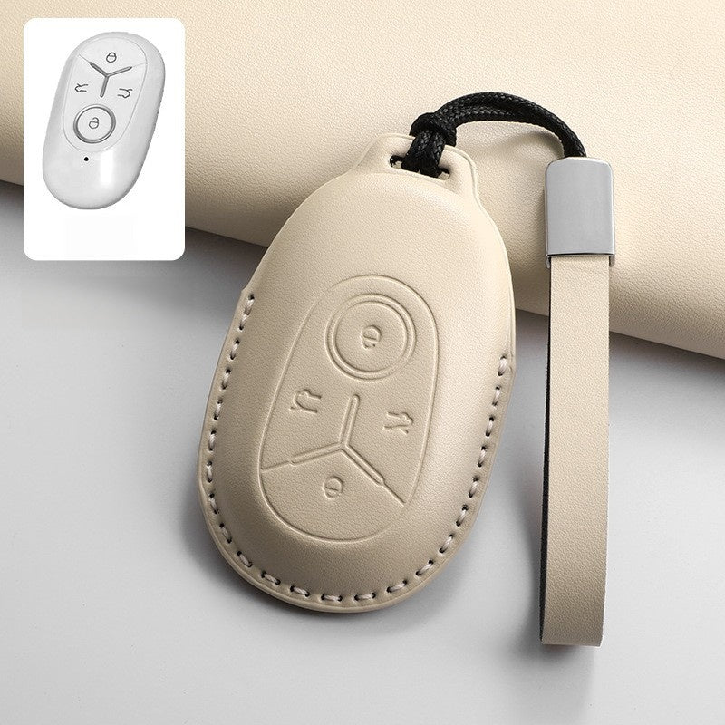 Top-Grain Leather Key Fob Case for Geely E2 / EX2