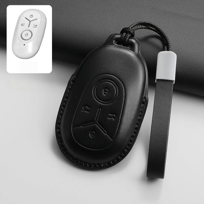 Top-Grain Leather Key Fob Case for Geely E2 / EX2