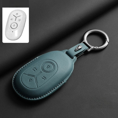 Top-Grain Leather Key Fob Case for Geely E2 / EX2