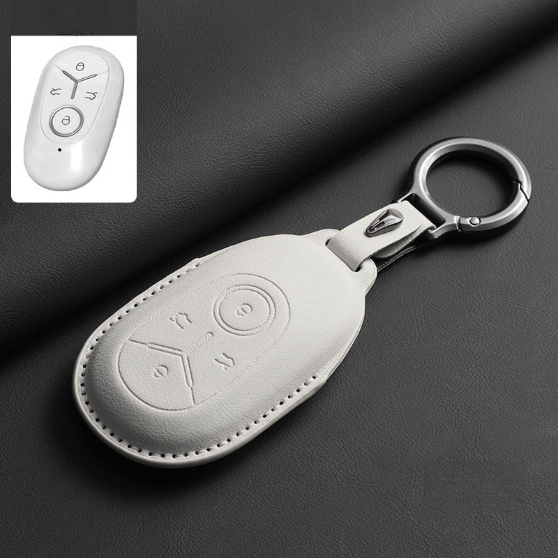 Top-Grain Leather Key Fob Case for Geely E2 / EX2