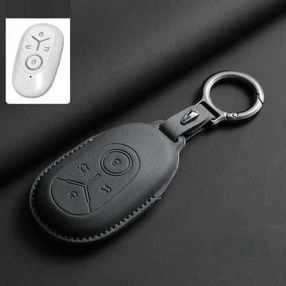 Top-Grain Leather Key Fob Case for Geely E2 / EX2