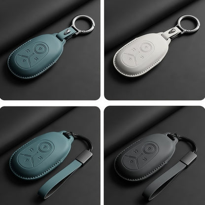 Top-Grain Leather Key Fob Case for Geely E2 / EX2