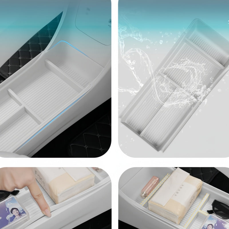 Under Center Console TPE Tray for Geely E2/EX2