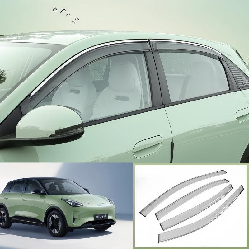 Viseras deflectores de lluvia para ventanas para Geely