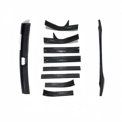 Carbon Fiber Style Trunk Sill Scuff Plate for Geely EX5