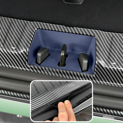 Carbon Fiber Style Trunk Sill Scuff Plate for Geely EX5