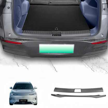 Carbon Fiber Style Trunk Sill Scuff Plate for Geely EX5