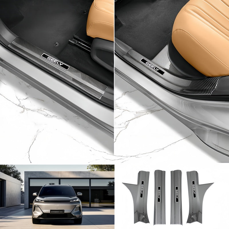 Carbon Fiber Door Sill Protector for Geely EX5 EM-i / Starray EM-i