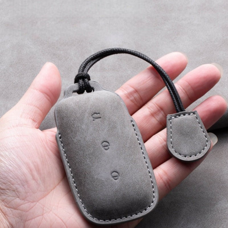 Genuine Leather Key Fob Cover for Geely EX5/Geely Starray EM - i/Geely EX5 EM - I - NICE EVS