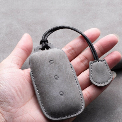 Genuine Leather Key Fob Cover for Geely EX5/Geely Starray EM - i/Geely EX5 EM - I - NICE EVS