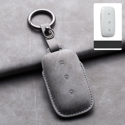 Genuine Leather Key Fob Cover for Geely EX5/Geely Starray EM - i/Geely EX5 EM - I - NICE EVS