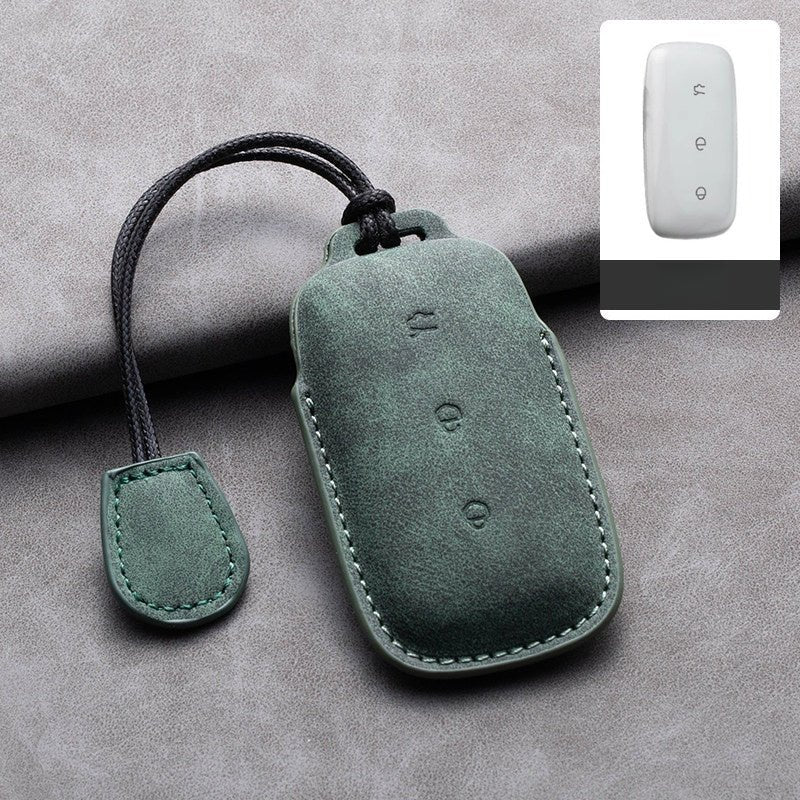 Genuine Leather Key Fob Cover for Geely EX5/Geely Starray EM - i/Geely EX5 EM - I - NICE EVS