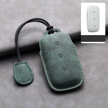 Genuine Leather Key Fob Cover for Geely EX5/Geely Starray EM - i/Geely EX5 EM - I - NICE EVS