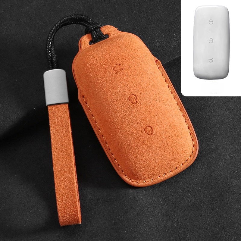 Genuine Leather Key Fob Cover for Geely EX5/Geely Starray EM - i/Geely EX5 EM - I - NICE EVS