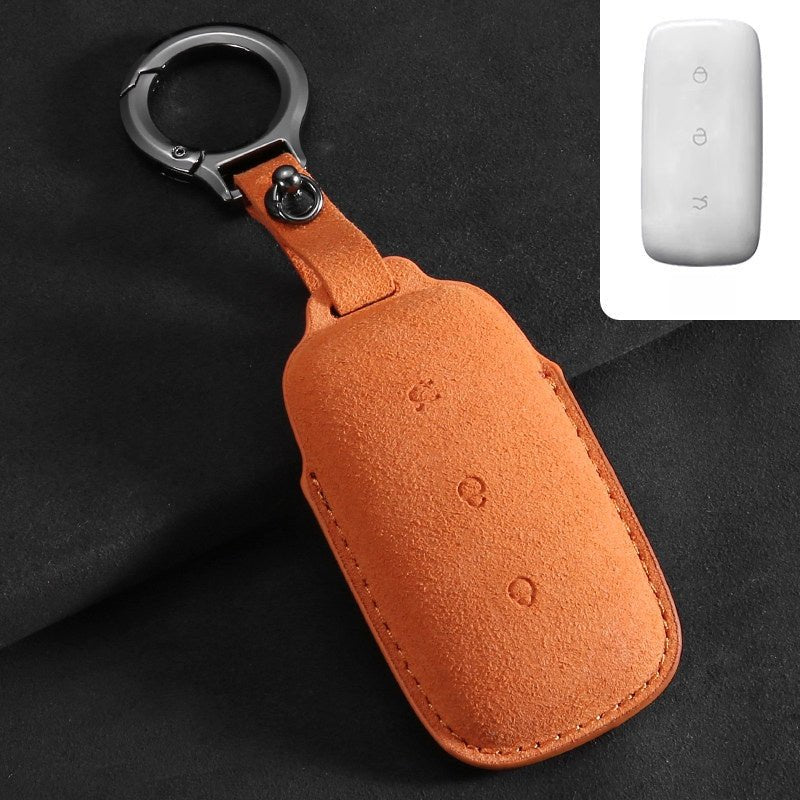 Genuine Leather Key Fob Cover for Geely EX5/Geely Starray EM - i/Geely EX5 EM - I - NICE EVS