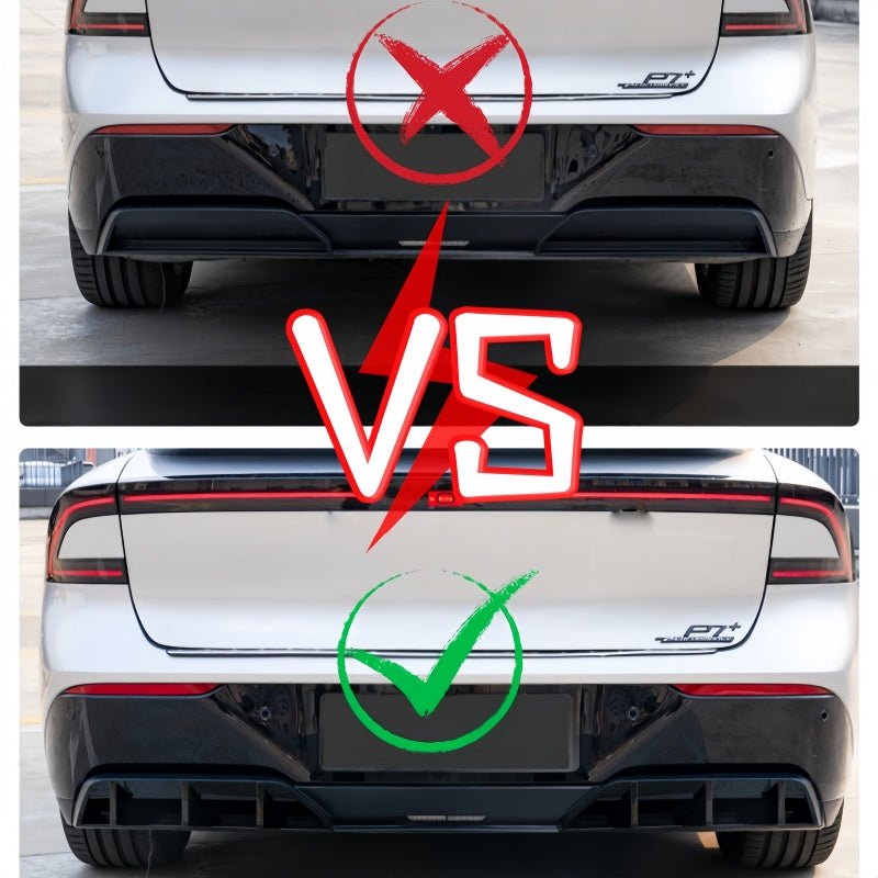 Gloss Black ABS Rear Bumper Spoiler For 2026 Xpeng P7+ - NICE EVS