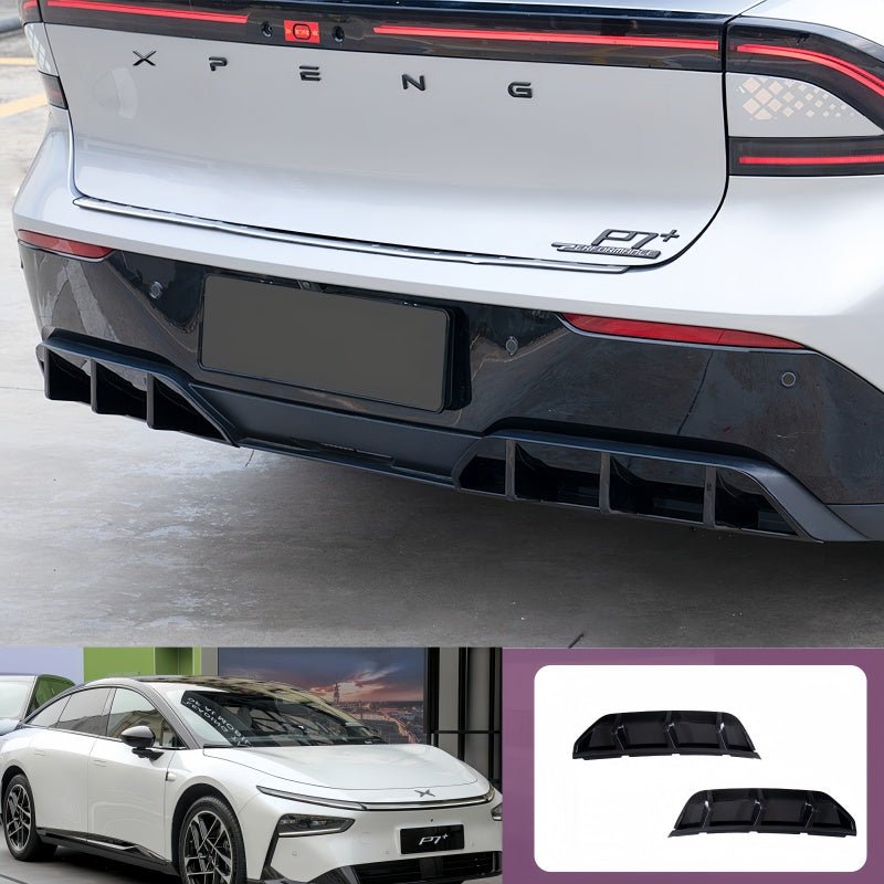 Gloss Black ABS Rear Bumper Spoiler For 2026 Xpeng P7+ - NICE EVS