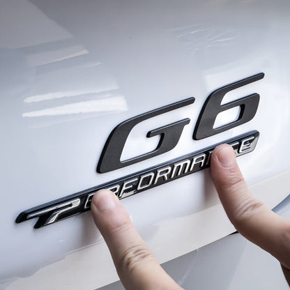 Gloss Black Alloy Badge Overlay Kit for Xpeng G6 2023-2026 - NICE EVS