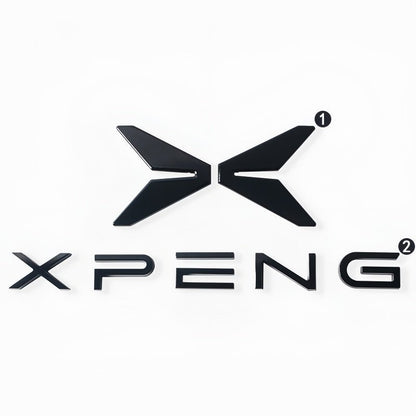 Gloss Black Alloy Badge Overlay Kit for Xpeng G6 2023-2026 - NICE EVS