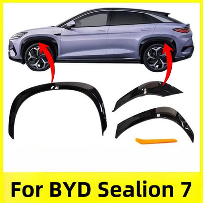 Gloss Black OEM Wheel Eyebrow Fender Flares for BYD Sealion 7 - NICE EVS