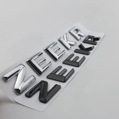 Gloss‑Black Rear Emblem Badge Sticker for Zeekr 7GT - NICE EVS
