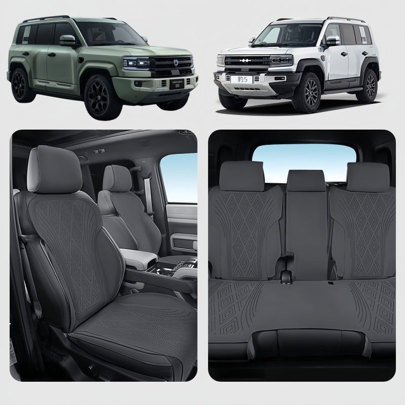 Half Coverage Suede Seat Covers for BYD Leopard 5 & Denza B5 - NICE EVS
