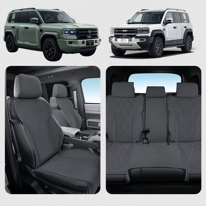 Half Coverage Suede Seat Covers for BYD Leopard 5 & Denza B5 - NICE EVS