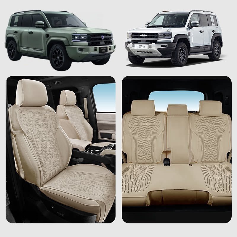 Half Coverage Suede Seat Covers for BYD Leopard 5 & Denza B5 - NICE EVS