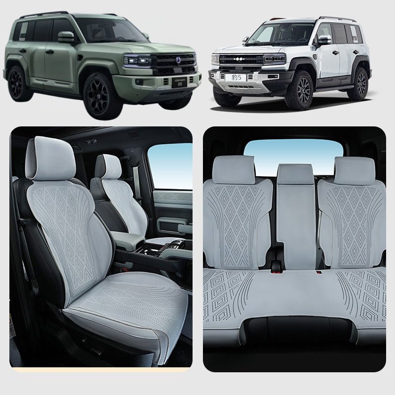 Half Coverage Suede Seat Covers for BYD Leopard 5 & Denza B5 - NICE EVS