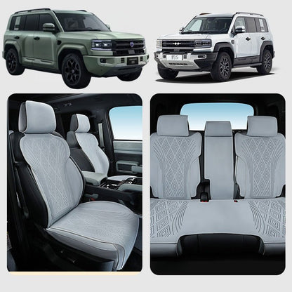 Half Coverage Suede Seat Covers for BYD Leopard 5 & Denza B5 - NICE EVS
