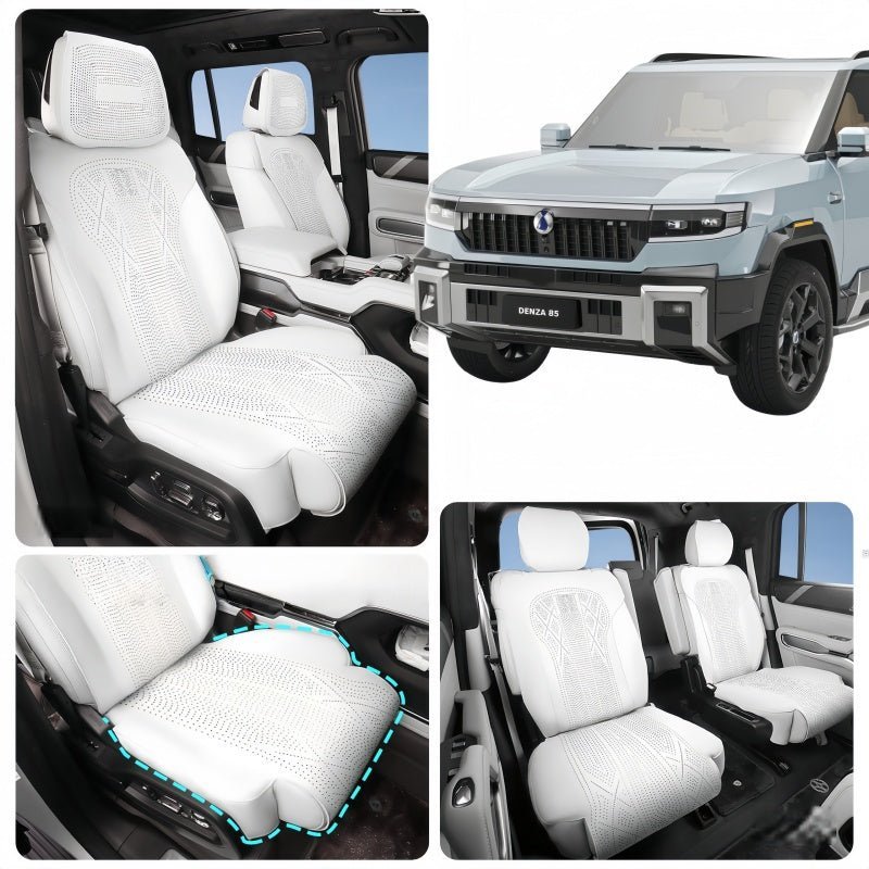 Half Coverage Suede Seat Covers for Denza B8 & BYD Leopard 8 - NICE EVS