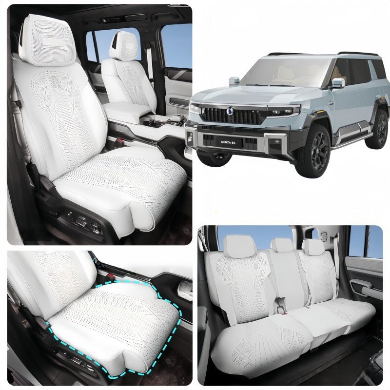 Half Coverage Suede Seat Covers for Denza B8 & BYD Leopard 8 - NICE EVS