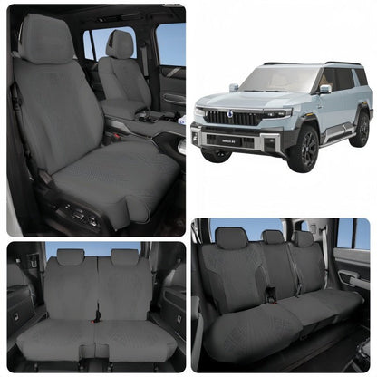 Half Coverage Suede Seat Covers for Denza B8 & BYD Leopard 8 - NICE EVS