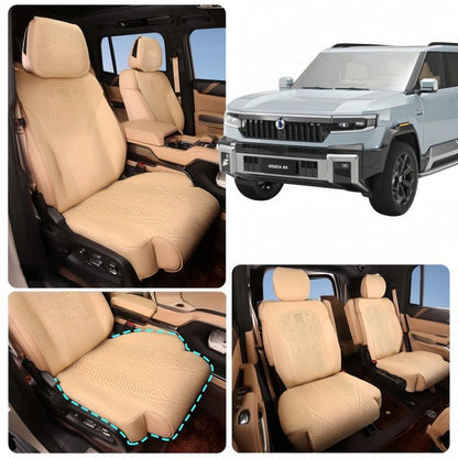 Half Coverage Suede Seat Covers for Denza B8 & BYD Leopard 8 - NICE EVS
