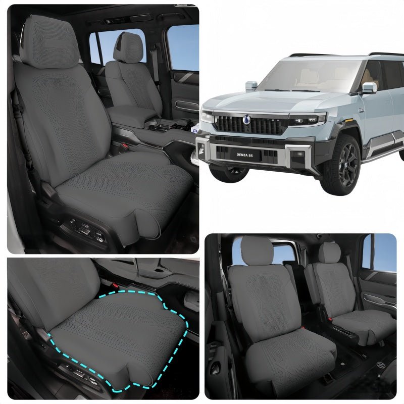 Half Coverage Suede Seat Covers for Denza B8 & BYD Leopard 8 - NICE EVS