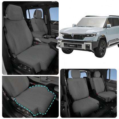 Half Coverage Suede Seat Covers for Denza B8 & BYD Leopard 8 - NICE EVS