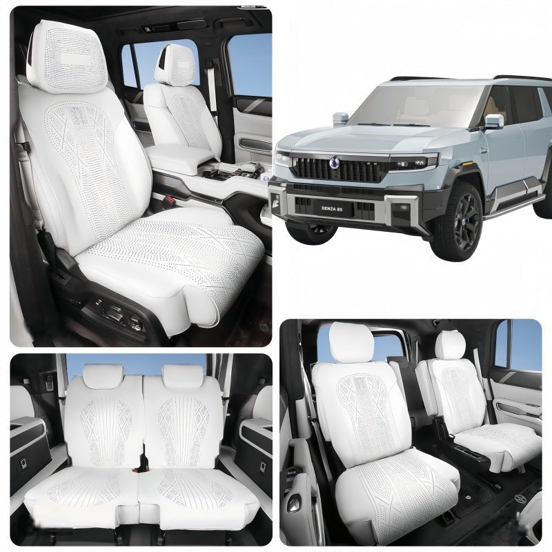 Half Coverage Suede Seat Covers for Denza B8 & BYD Leopard 8 - NICE EVS