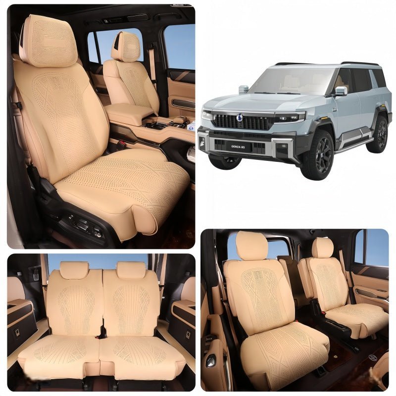 Half Coverage Suede Seat Covers for Denza B8 & BYD Leopard 8 - NICE EVS