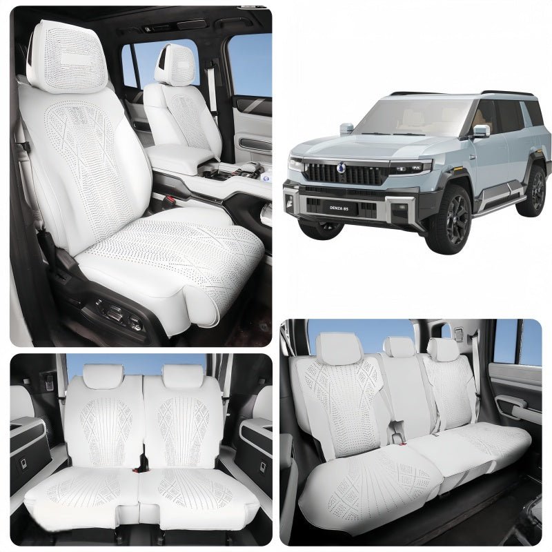 Half Coverage Suede Seat Covers for Denza B8 & BYD Leopard 8 - NICE EVS