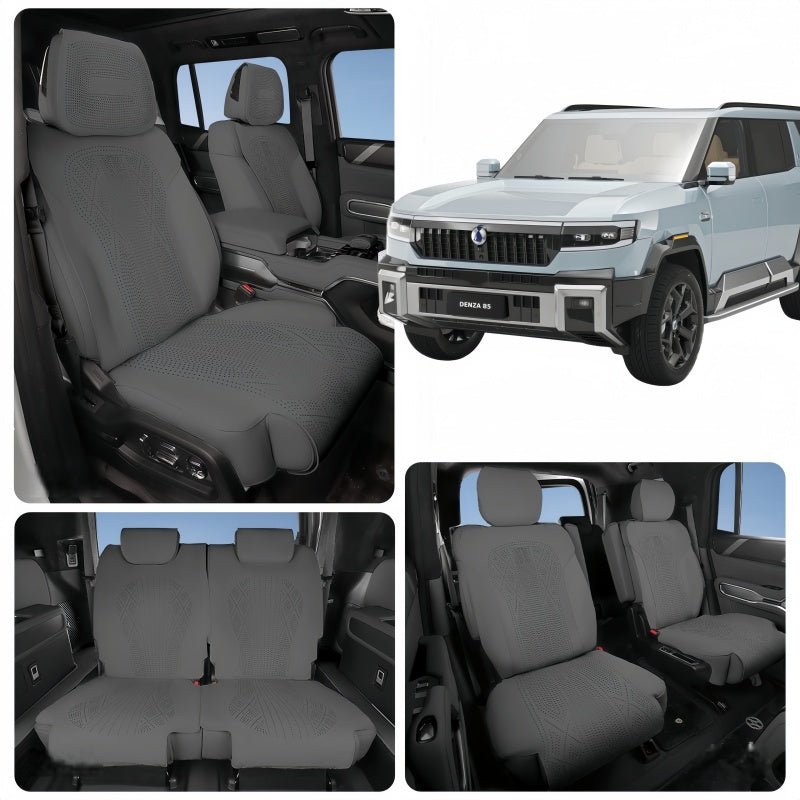 Half Coverage Suede Seat Covers for Denza B8 & BYD Leopard 8 - NICE EVS