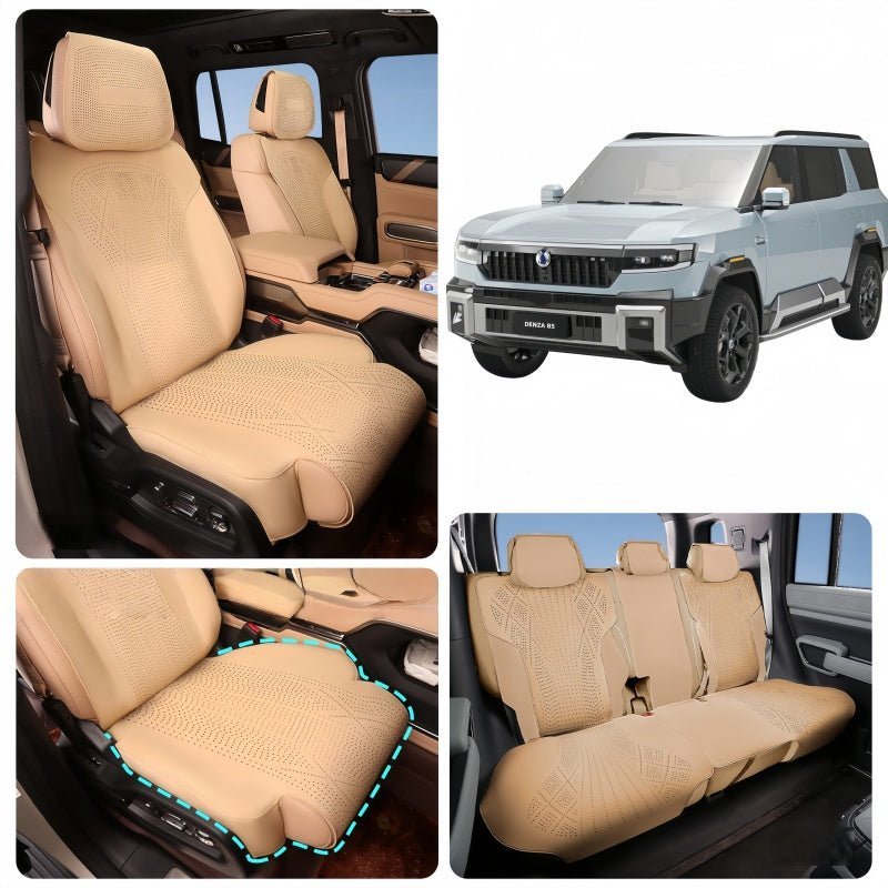Half Coverage Suede Seat Covers for Denza B8 & BYD Leopard 8 - NICE EVS