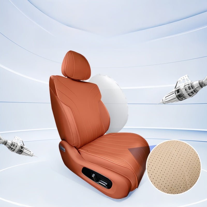 Half-Wrapped Napa Leather Seat Covers for Aion RT - NICE EVS
